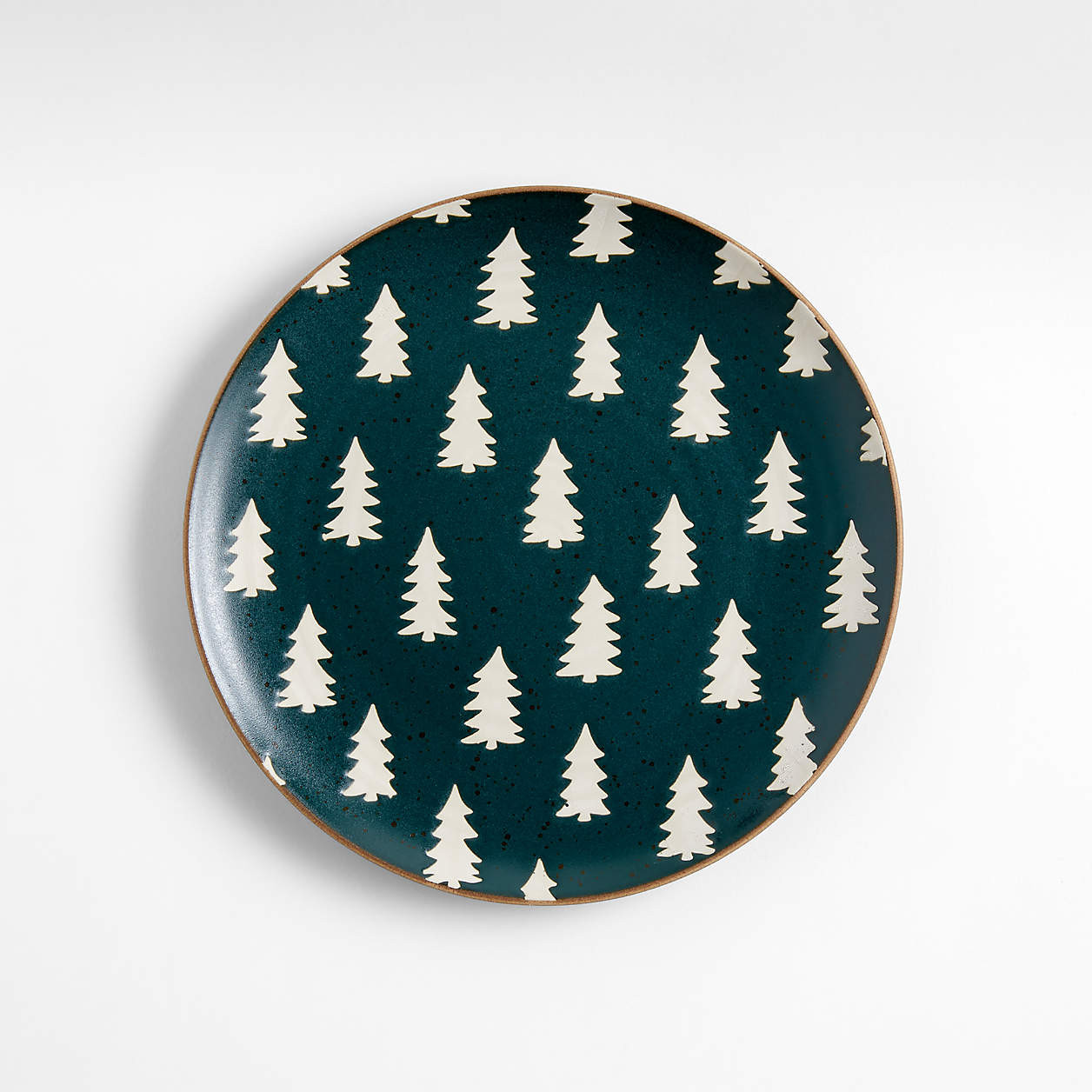 Green Trees Stoneware Salad Plate + Reviews | Crate & Barrel | Crate & Barrel