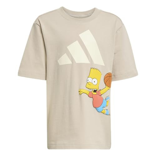 adidas Unisex-Kids' The Simpsons T-Shirt Set, Wonder Beige, Small | Amazon (US)
