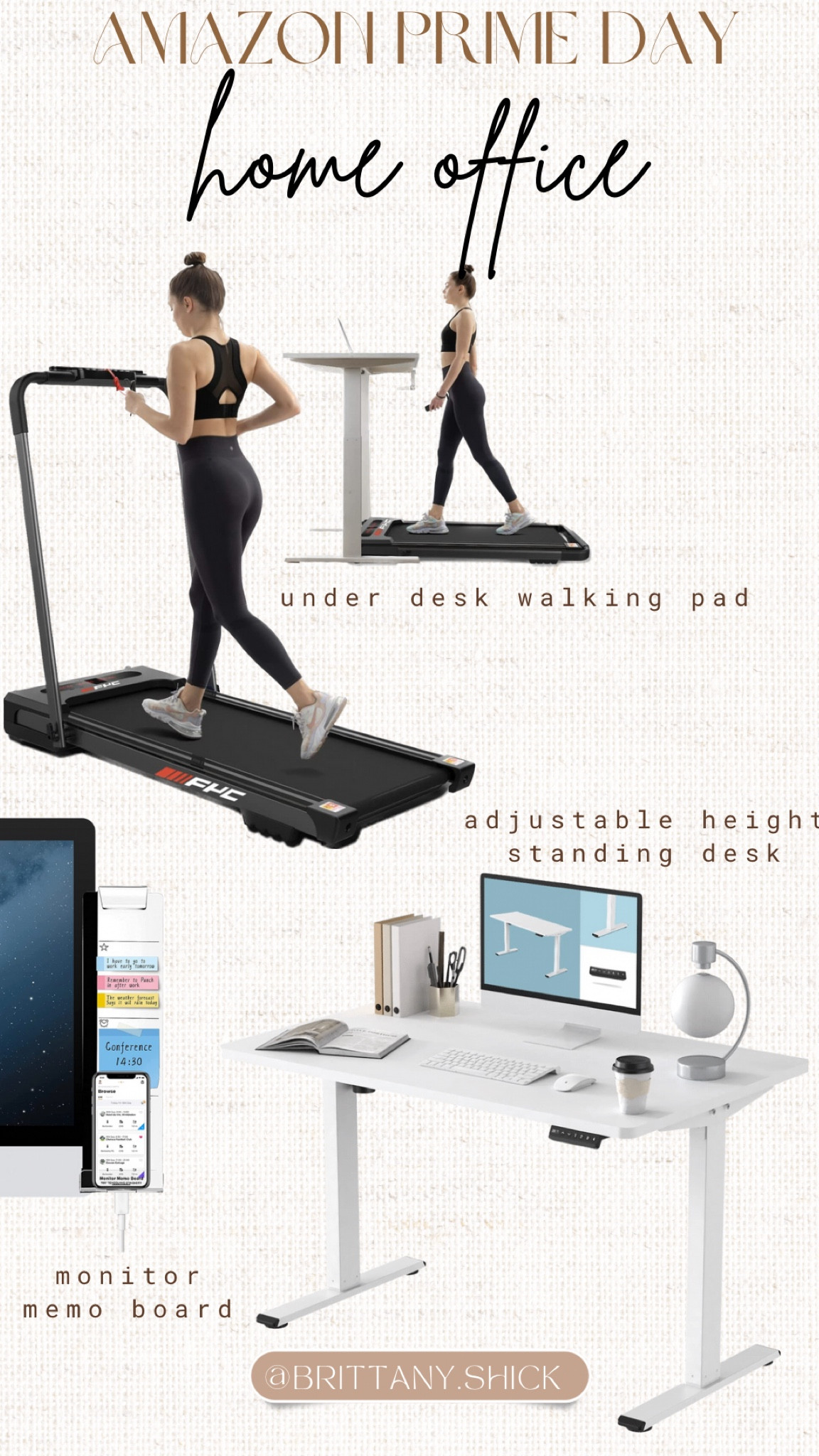 Amazon Prime Day Early Access Sale Under Desk Walking Pad Adjustable Standing Desk Monitor Memo Board

#LTKhome #LTKfit #LTKsalealert