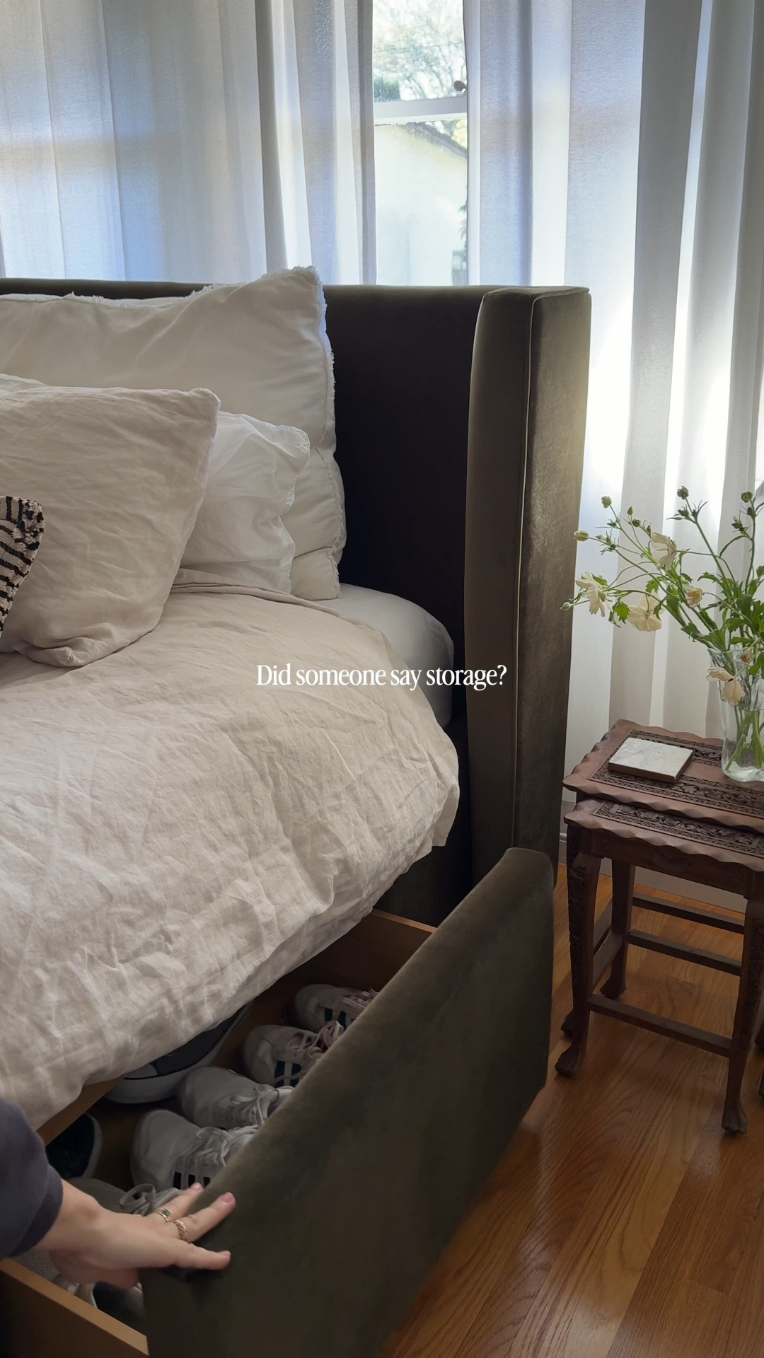 Our new bed has arrived ✨ 

I looked high and low for a bed that had functional storage and this is the one we chose. 🤍

The quality is next level. 10/10 🤌🏼 

#LTKHome