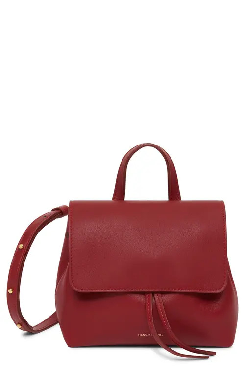 Mansur Gavriel Mini Soft Lady Leather Bag in Cherry at Nordstrom | Nordstrom