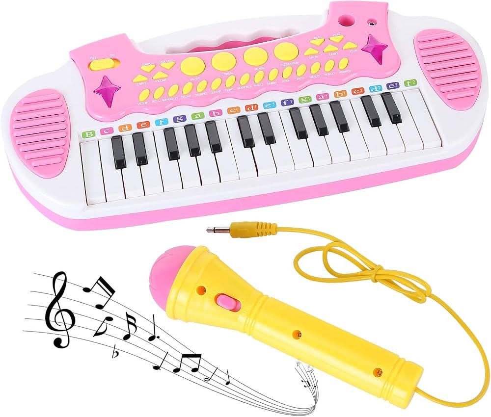 Love&Mini Piano Toy Keyboard for Kids - Birthday Gifts for 1 2 3 4 5 Years Old Girls Toys with 31... | Amazon (US)