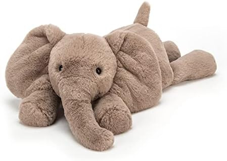 Jellycat Smudge Elephant Stuffed Animal, Medium 9.5 inches - Elephant Plush Toy - Classic Childre... | Amazon (US)