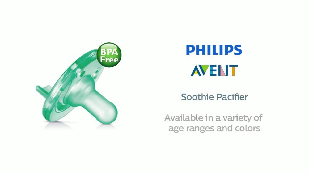 Philips Avent Soothie Pacifier, Green, 0-3 Months, 4 Pack | Walmart (US)