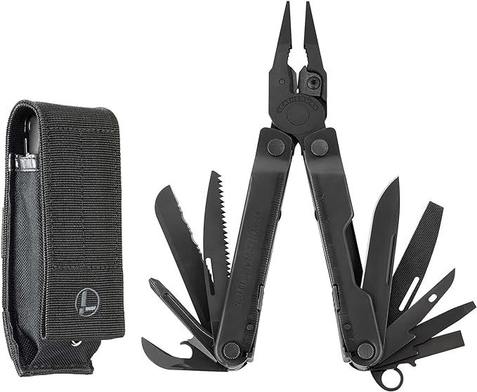 LEATHERMAN, Rebar Multitool with Premium Replaceable Wire Cutters and Saw, Black with MOLLE Sheat... | Amazon (US)