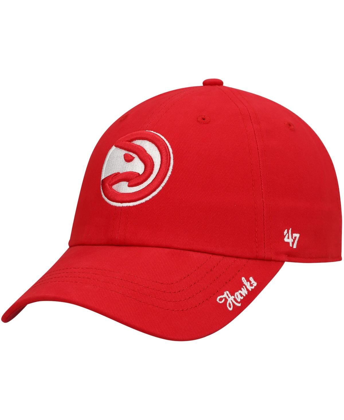 Women's '47 Red Atlanta Hawks Miata Clean Up Logo Adjustable Hat - Red | Macy's