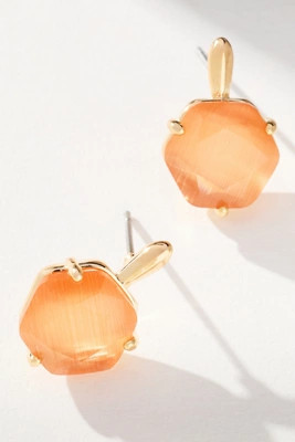 Hexagon Stone Post Earrings | Anthropologie (US)
