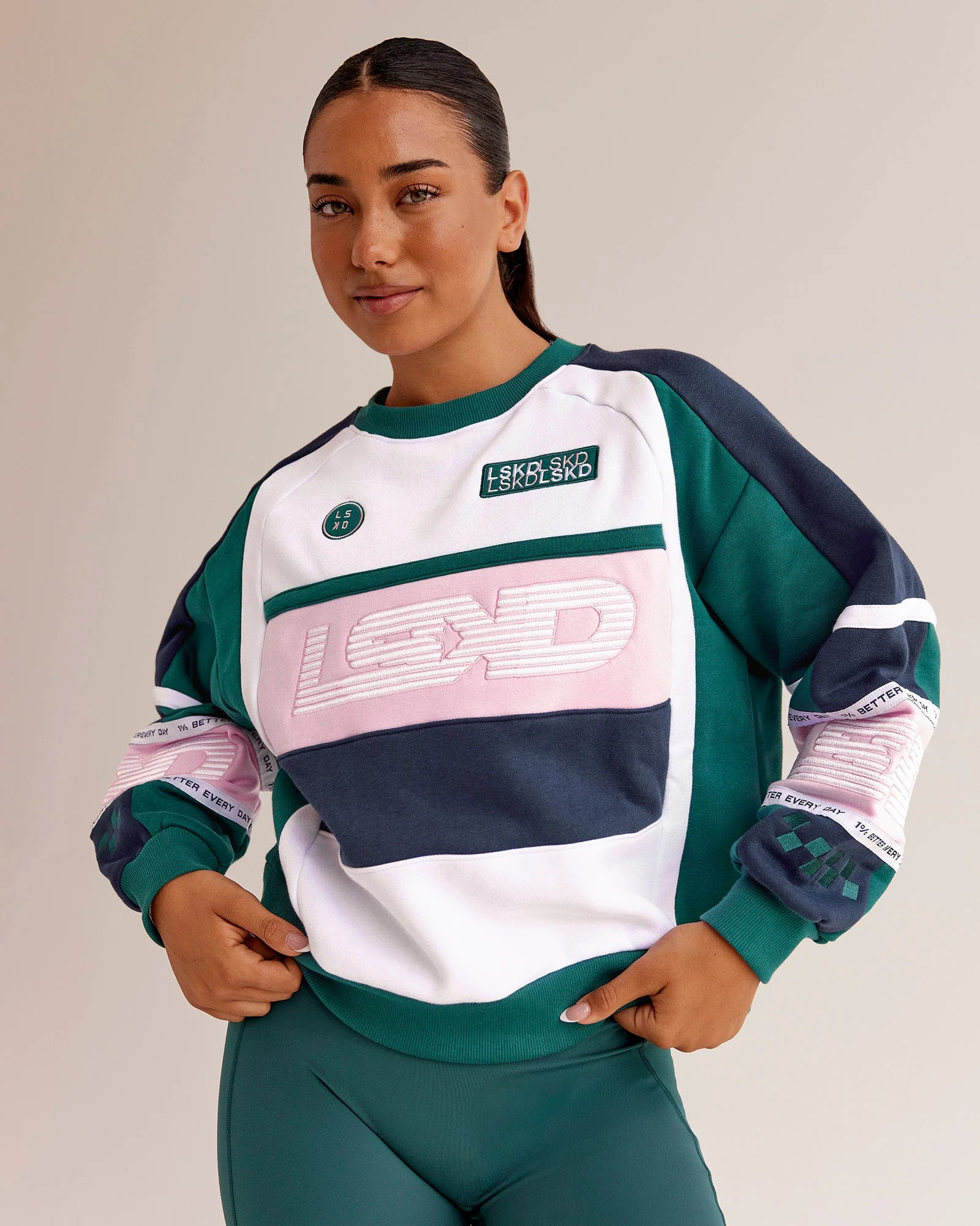 Power Sweater - Future Navy-Teal | LSKD | LSKD