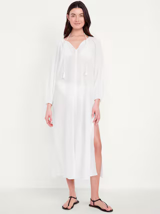 Long-Sleeve Gauze Kaftan | Old Navy (US)