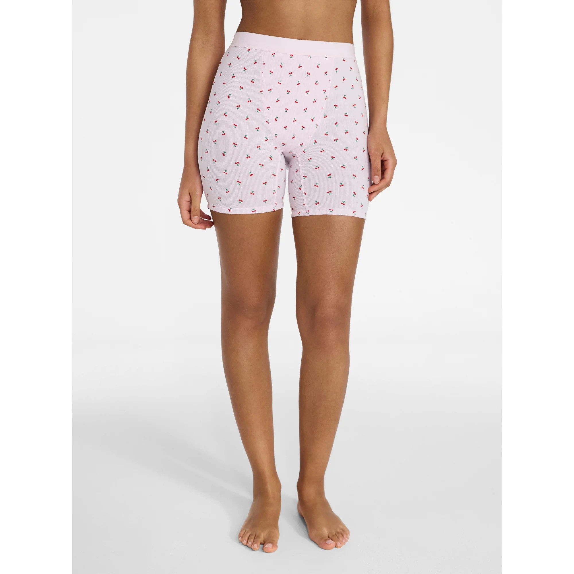No Boundaries Cotton Stretch Ribbed Boxer Short Panties, Women's XS-XXXL | Walmart (US)