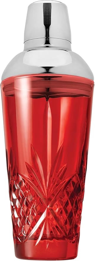 Godinger Dublin Cocktail Shaker, Martini Shaker, 17oz (Red) | Amazon (US)