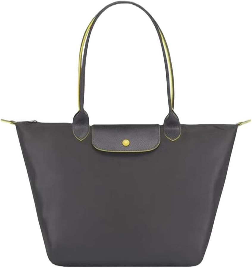 Women's Nylon Tote Bag, Large Capacity Waterproof Shoulder Bags, Spacious Handbag with Metal Zipp... | Amazon (US)