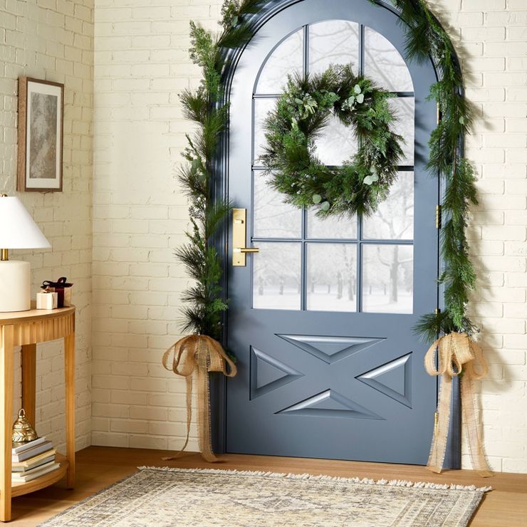Extra Large Long Needle Pine with Juniper Artificial Garland - Threshold™ designed with Studio ... | Target