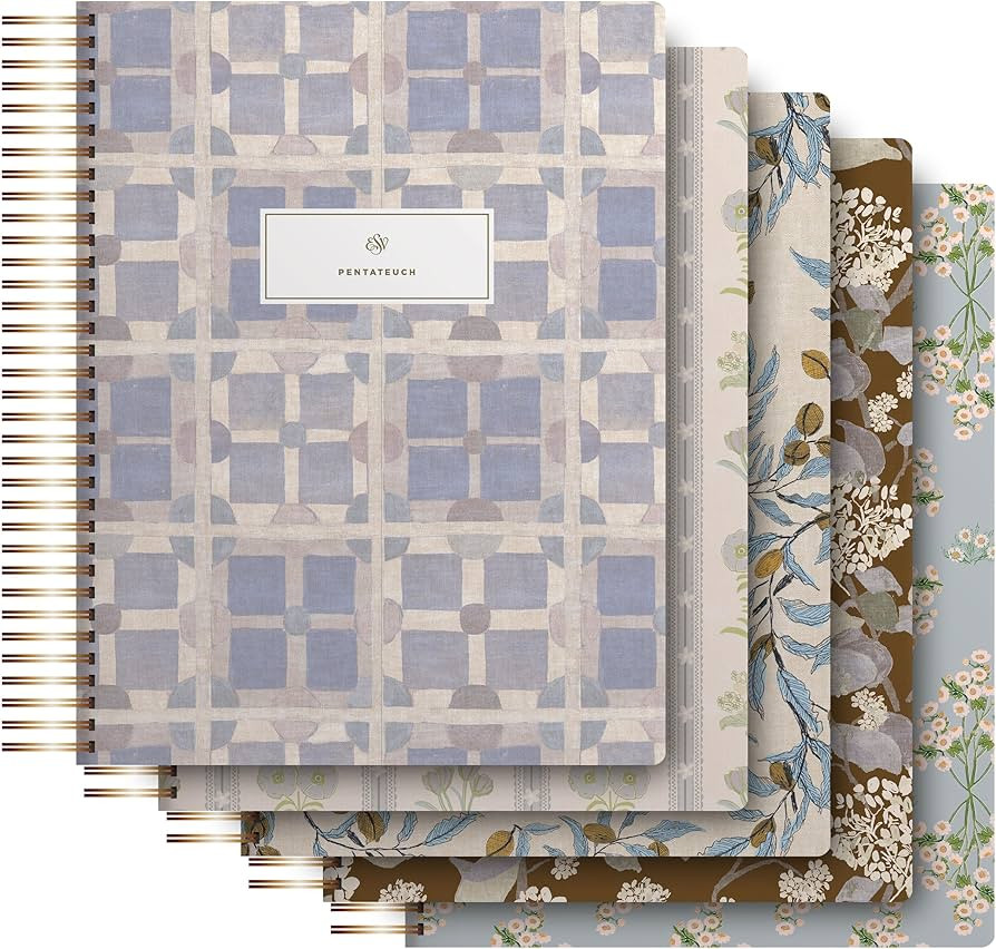 ESV Spiral-Bound Journaling Bible, Five-Volume Set (Hardcover, Cover Artwork by Lulie Wallace): H... | Amazon (US)