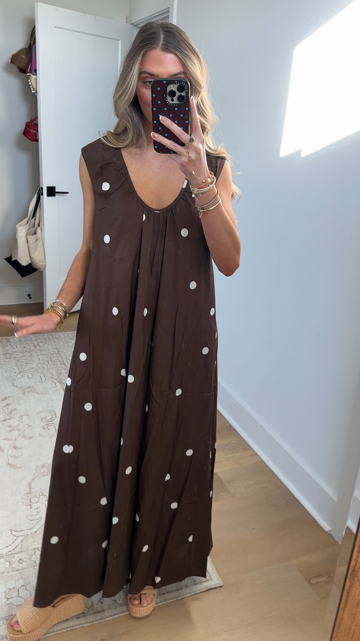 Showpo size is 2. The rich chocolate hue and playful polkadot print bring effortless charm, while the open back adds a little “ooh” to your “ahh.” Thoughtfully cut to celebrate every curve, this silhouette skims, shapes and lets you move without fuss, confidence, sorted.
The Simone Maxi Dress is your go-to for long lunches, date nights and everything in between. Keep the focus on that neckline with delicate hoops and a sleek clutch, or dial up the drama with a red lip and a strappy heel. Dresses like this do the heavy lifting so you can enjoy the moment. Inclusive sizing, flattering fit, and endless compliments, yes, she’s that girl. @showpo 

#LTKootd #LTKSeasonal #LTKTravel