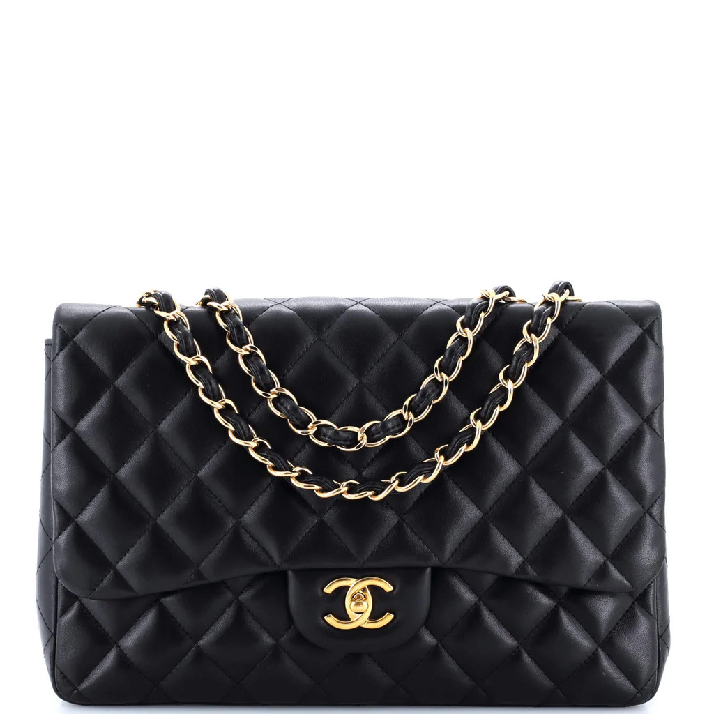 Classic Single Flap Bag Quilted Lambskin Jumbo | Rebag