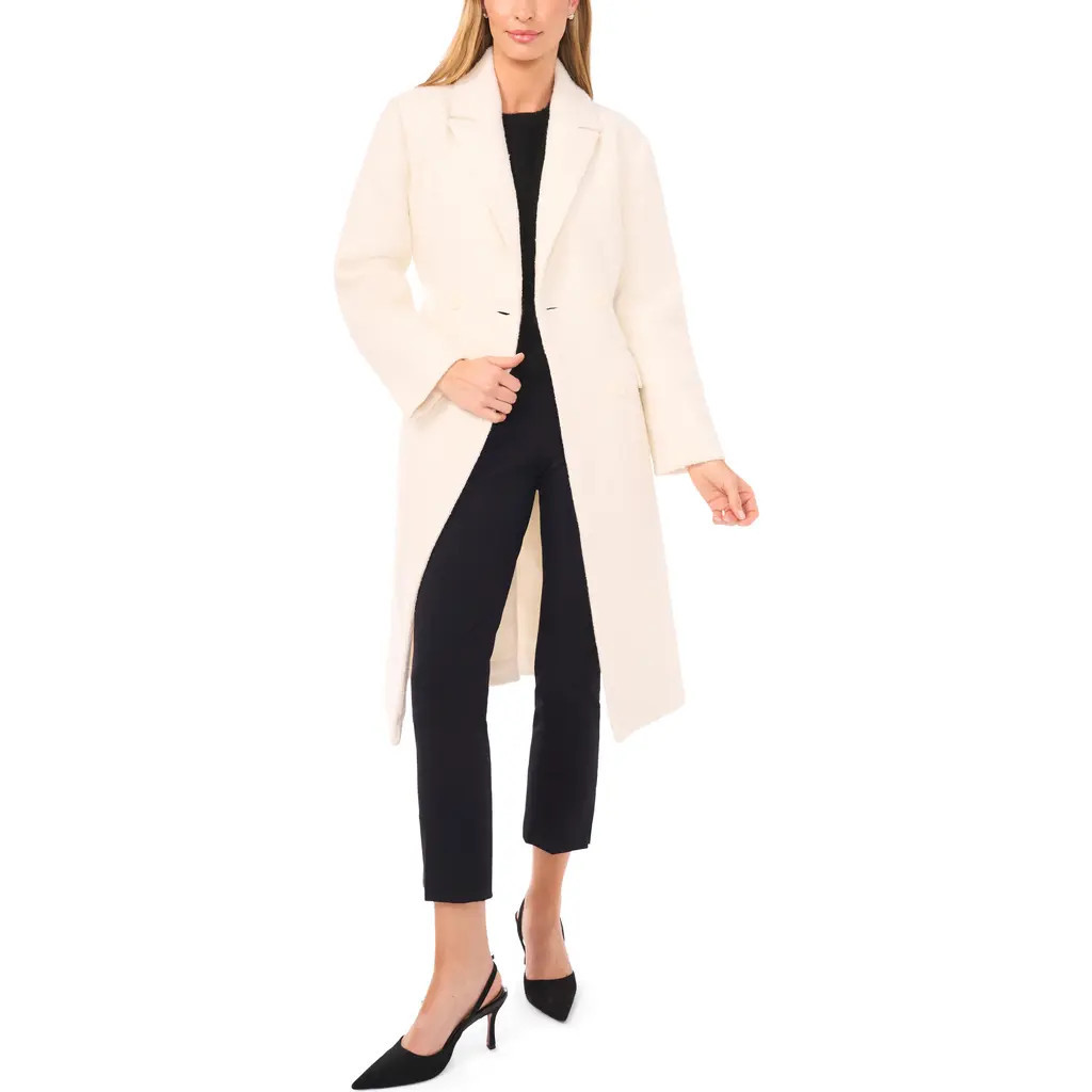 halogen(r) Double Breasted Bouclé Coat in New Ivory at Nordstrom, Size Xx-Small | Nordstrom