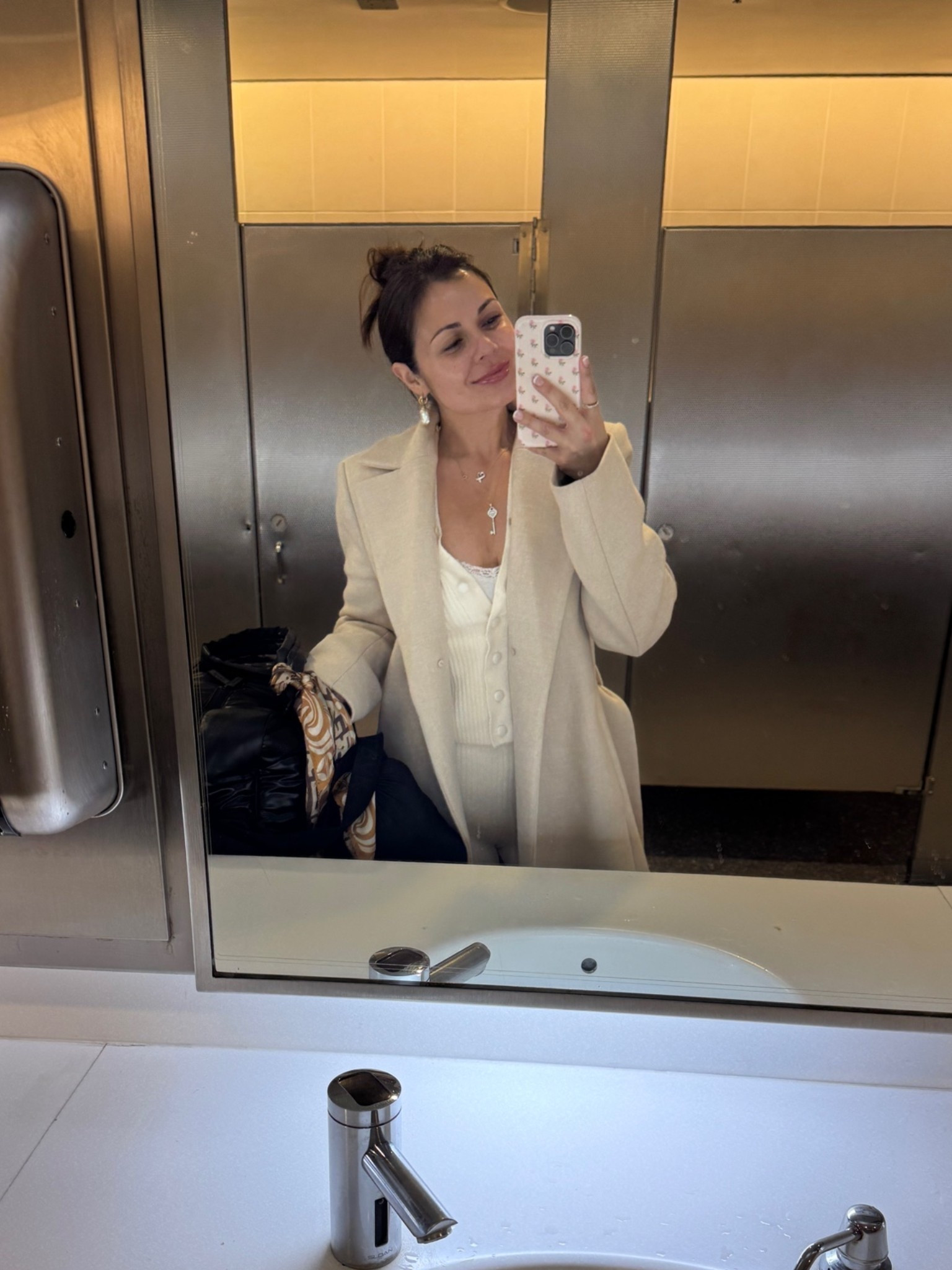 Travel outfit, H&M matching set and coat is from Mango 🦢☕️

#LTKootd #LTKTravel #LTKSaleAlert