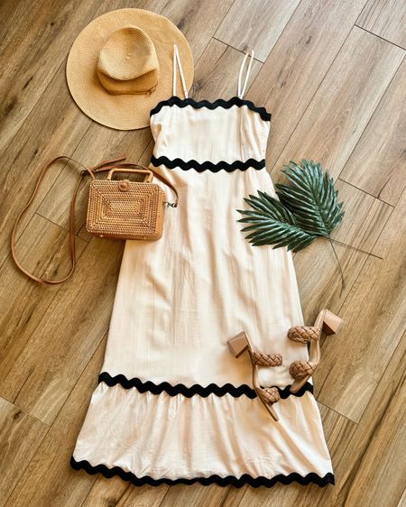 Amazon fashion. Vacation dress. Cream and black trim dress. Maxi dress. Summer dress.

#LTKsalealert #LTKSeasonal #LTKGiftGuide