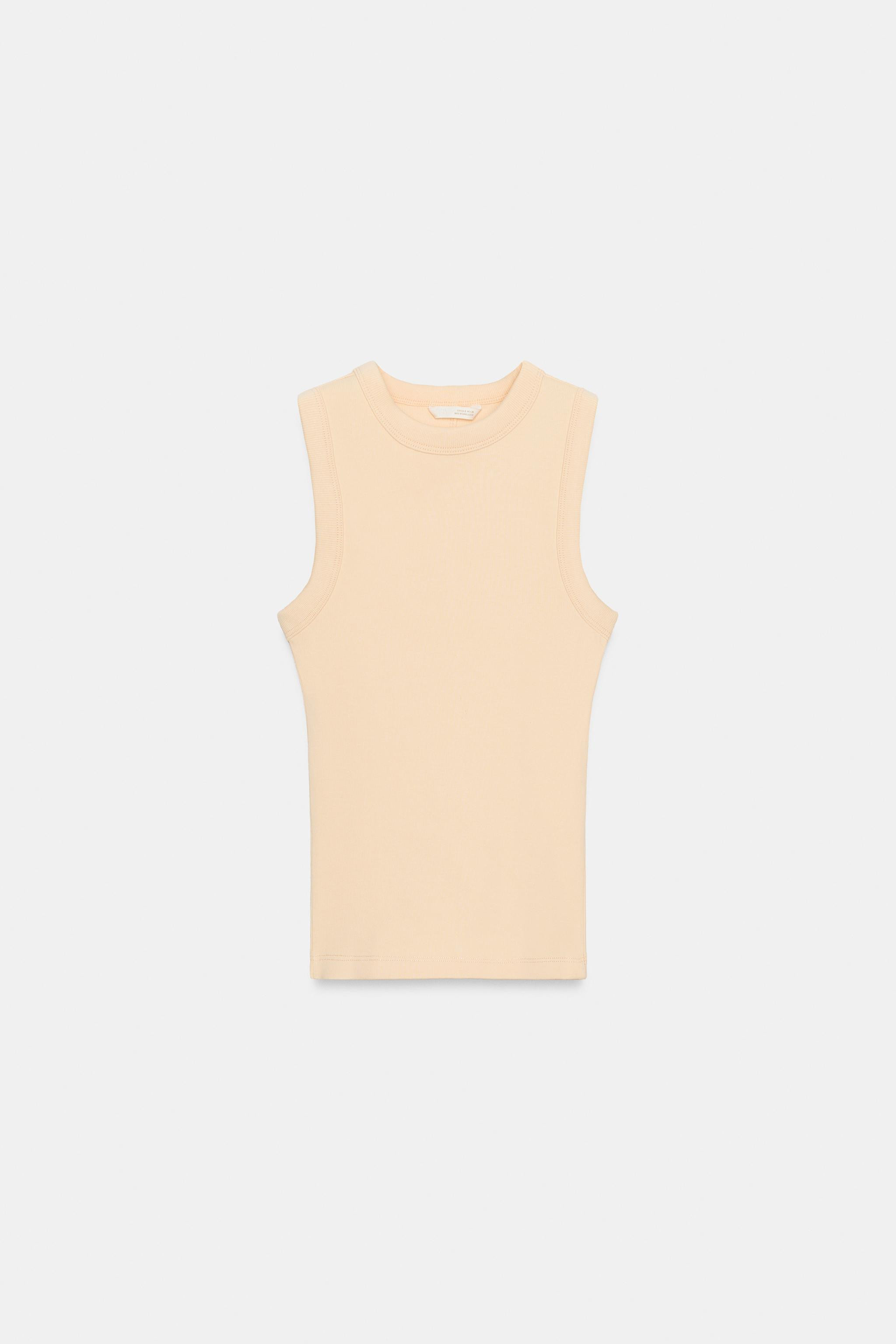 RIBBED SLEEVELESS TOP | Zara US