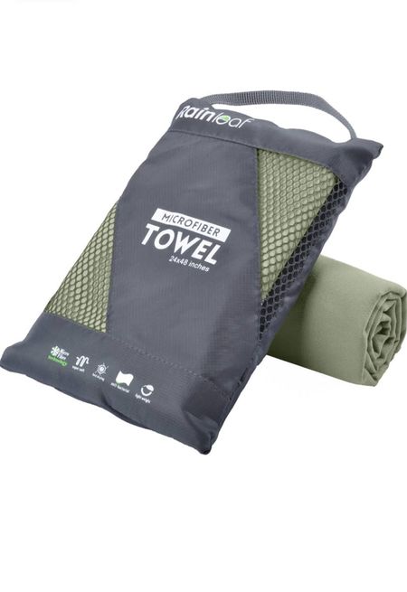 Fast drying towel! 
SUPER ABSORBENT - Absorbs water 5 times of its own weight. FAST DRYING - Dry in no time by hanging it with the snap loop.
ULTRA COMPACT & LIGHTWEIGHT - Easy to pack, minimising luggage space and weight. CARRY BAG - Reusable, with ventilation holes.

Her Current Obsession, Amazon finds, travel essentials 

#LTKTravel #LTKFindsUnder50 #LTKFindsUnder100