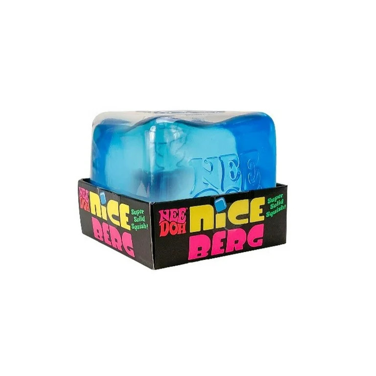 NeeDoh Nice Berg, Satisfying Square Shaped Sensory Toy, Blue, Children Ages 3+ | Walmart (US)