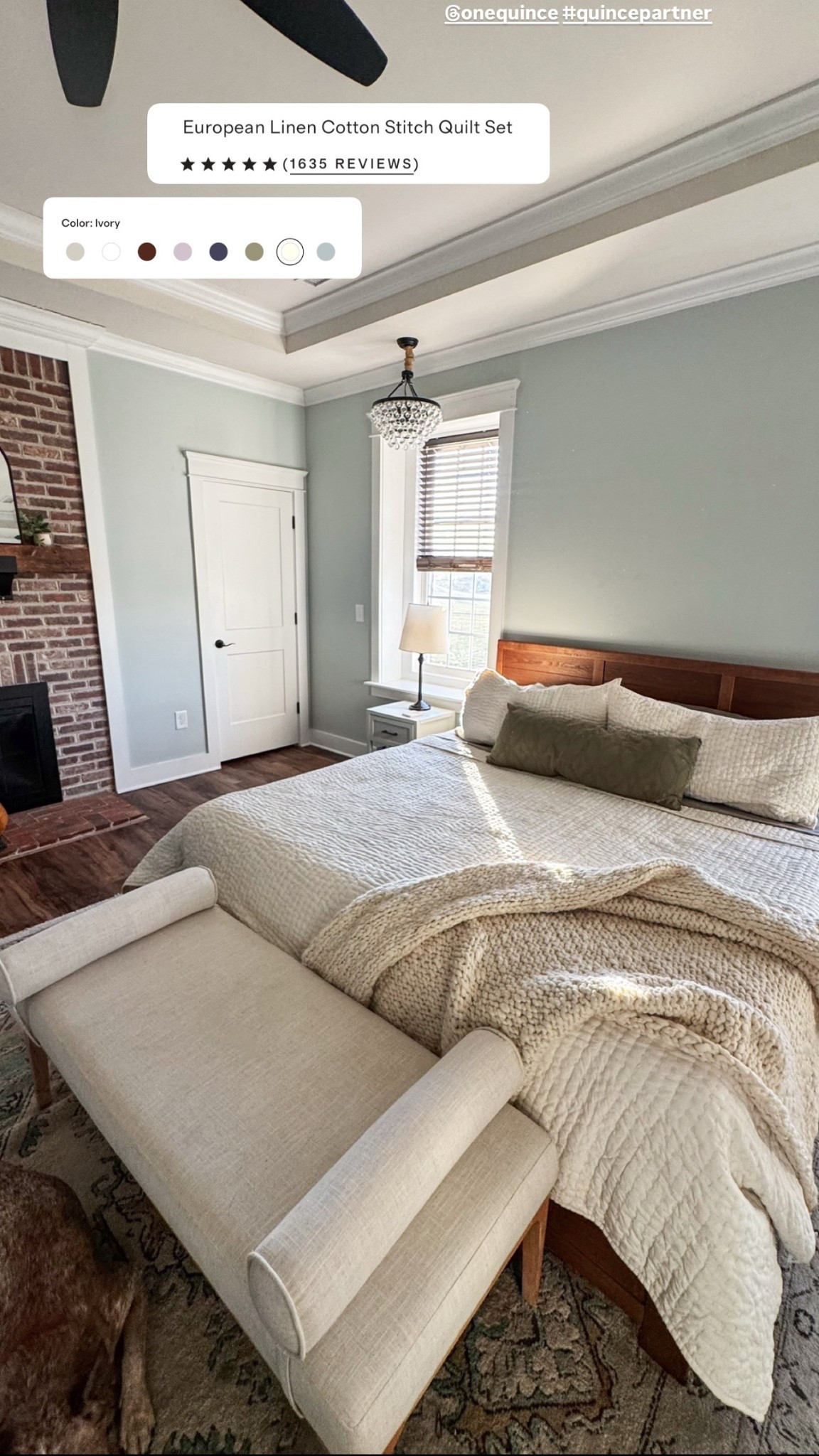 @onequince new cotton linen blend bedding for spring. Quality is 12/10 highly recommend!! #quincepartner 

#LTKHome #LTKmorningroutine