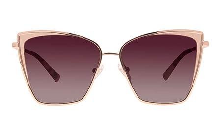 BECKY - GOLD + FLASH BROWN GRADIENT - Non-Polarized / Gold | DIFF Eyewear