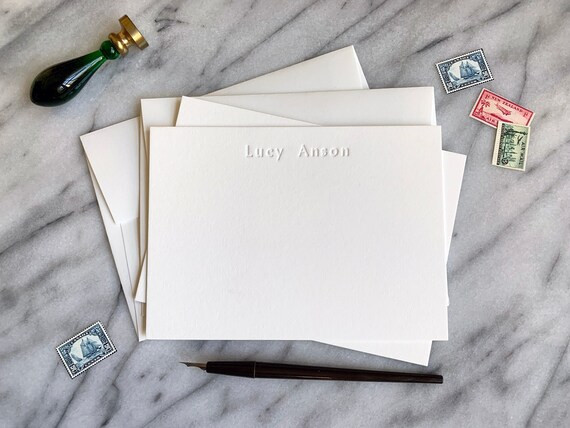Personalized letterpress stationery/custom letterpress stationary/unique stationary/custom statio... | Etsy (US)