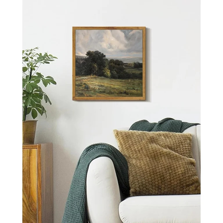 Drsoum Prairie Vintage Landscape Wall Art The Vast Grassland Prints Home Decor Modern Bathroom Of... | Walmart (US)