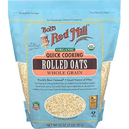 Bob's Red Mill Organic Quick Cooking Rolled Oats, 16-ounce (Pack of 4) | Amazon (US)