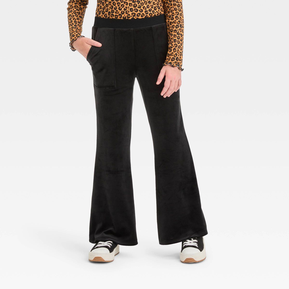Girls' Velour Flare Pull-On Pants - art class™ | Target