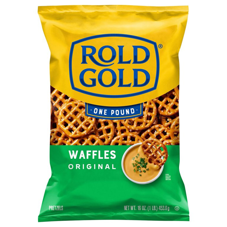 Pack of 2 Rold Gold Waffles Pretzels - Original, 16 oz (Package May Vary) | Walmart (US)