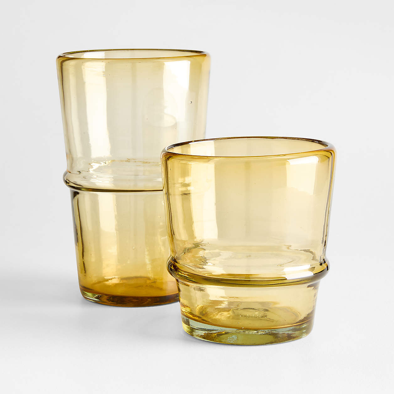 Atlas 11-oz. Recycled Double Old-Fashioned Glass + Reviews | Crate & Barrel | Crate & Barrel