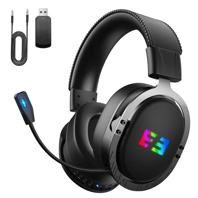 Gaming Headset for PS4 PC Xbox One PS5 Controller, Noise Cancelling Over Ear Headphones with Mic,... | Walmart (US)