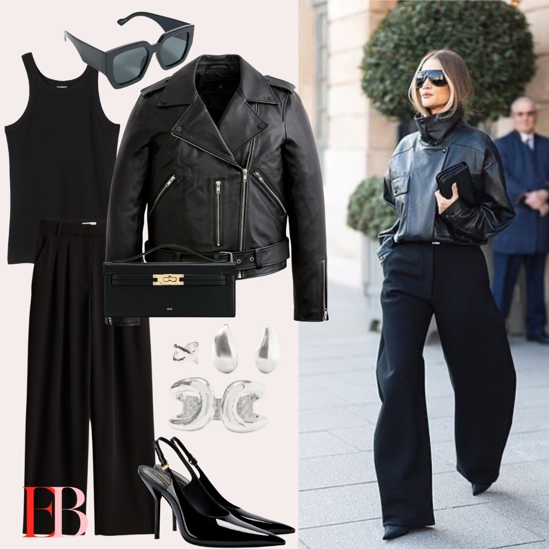 Leather jacket // explore page // Larroude // all black ootd 

#LTKShoeCrush #LTKStyleTip #LTKWorkwear