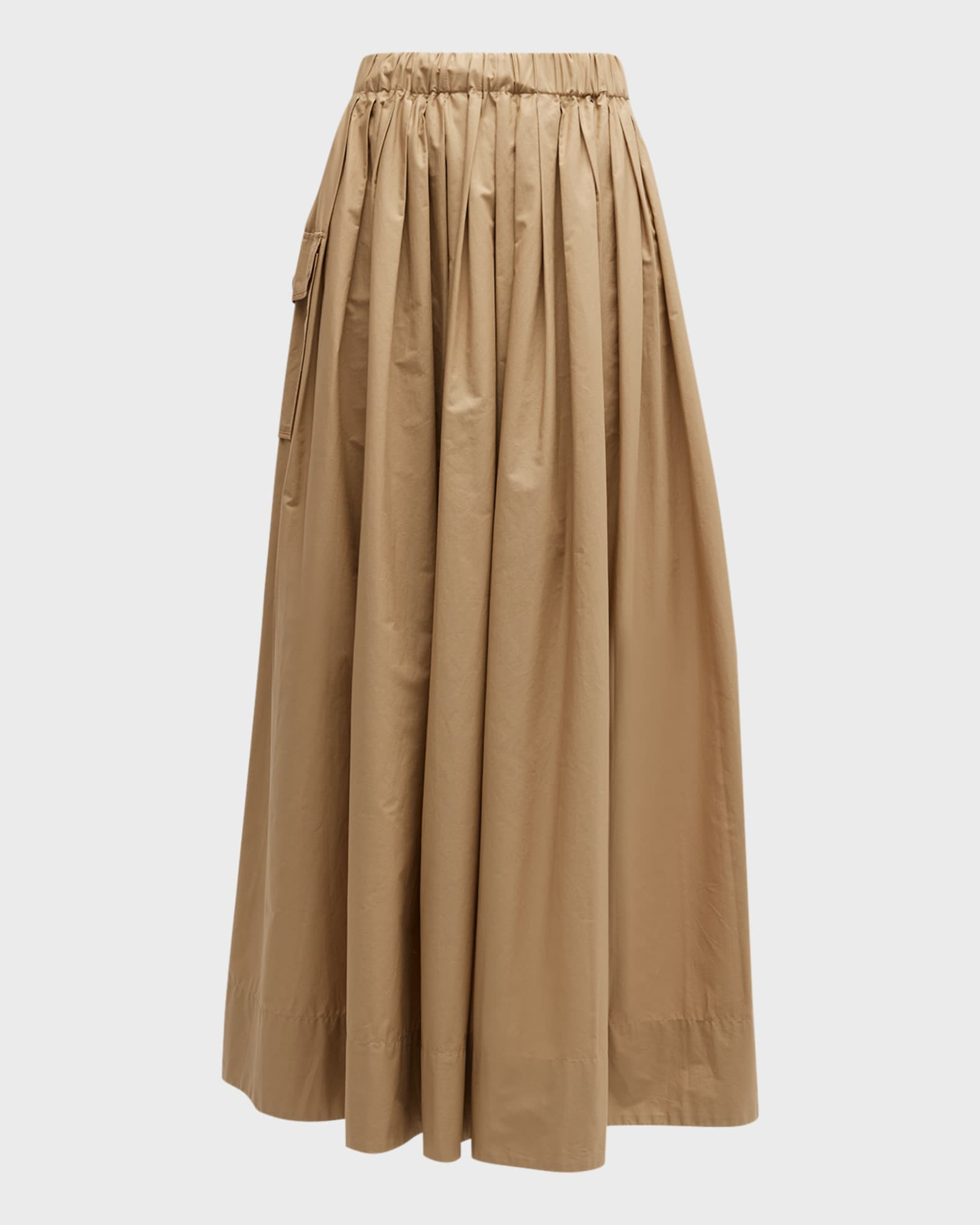 Pleated Cargo Midi Skirt | Neiman Marcus