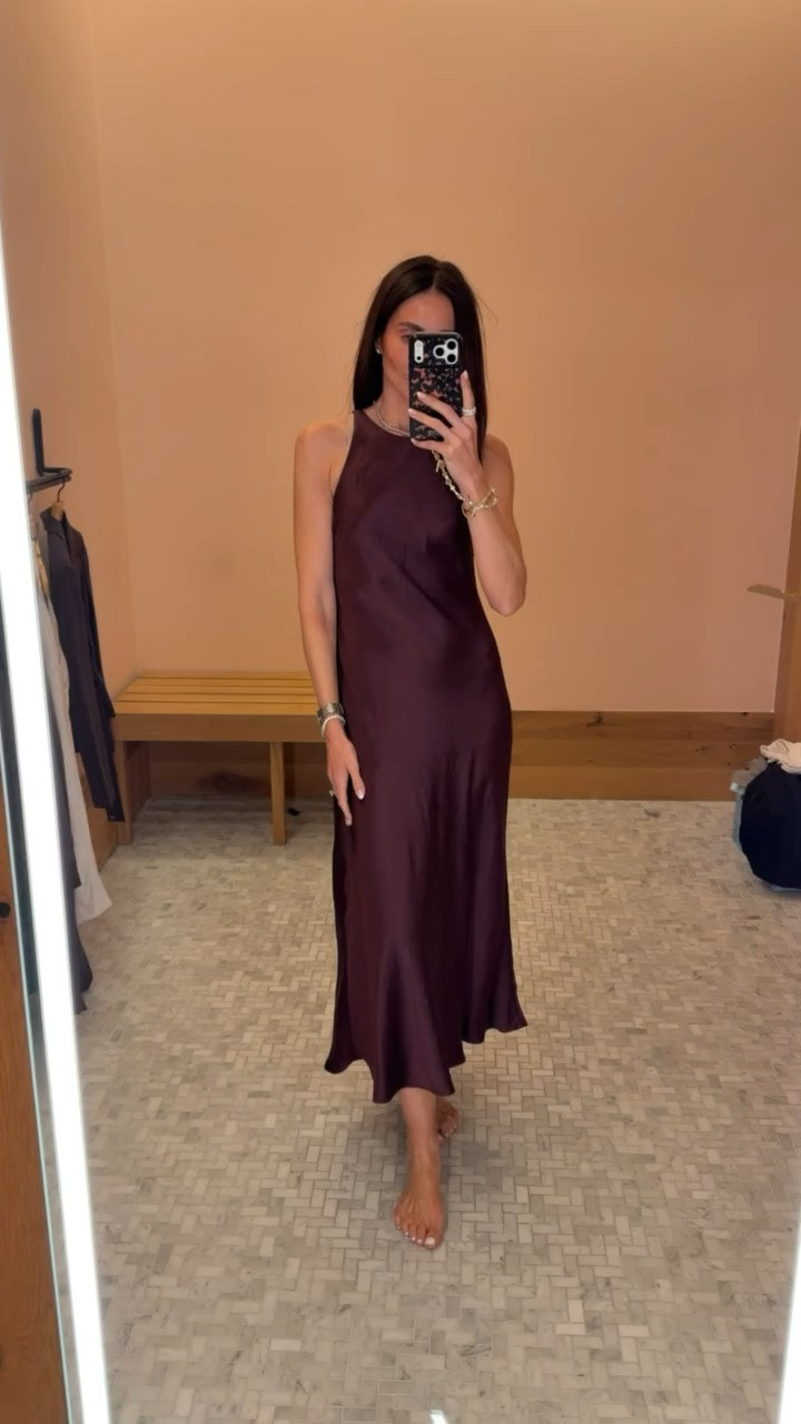 Aritzia sating dress.

#LTKWedding
