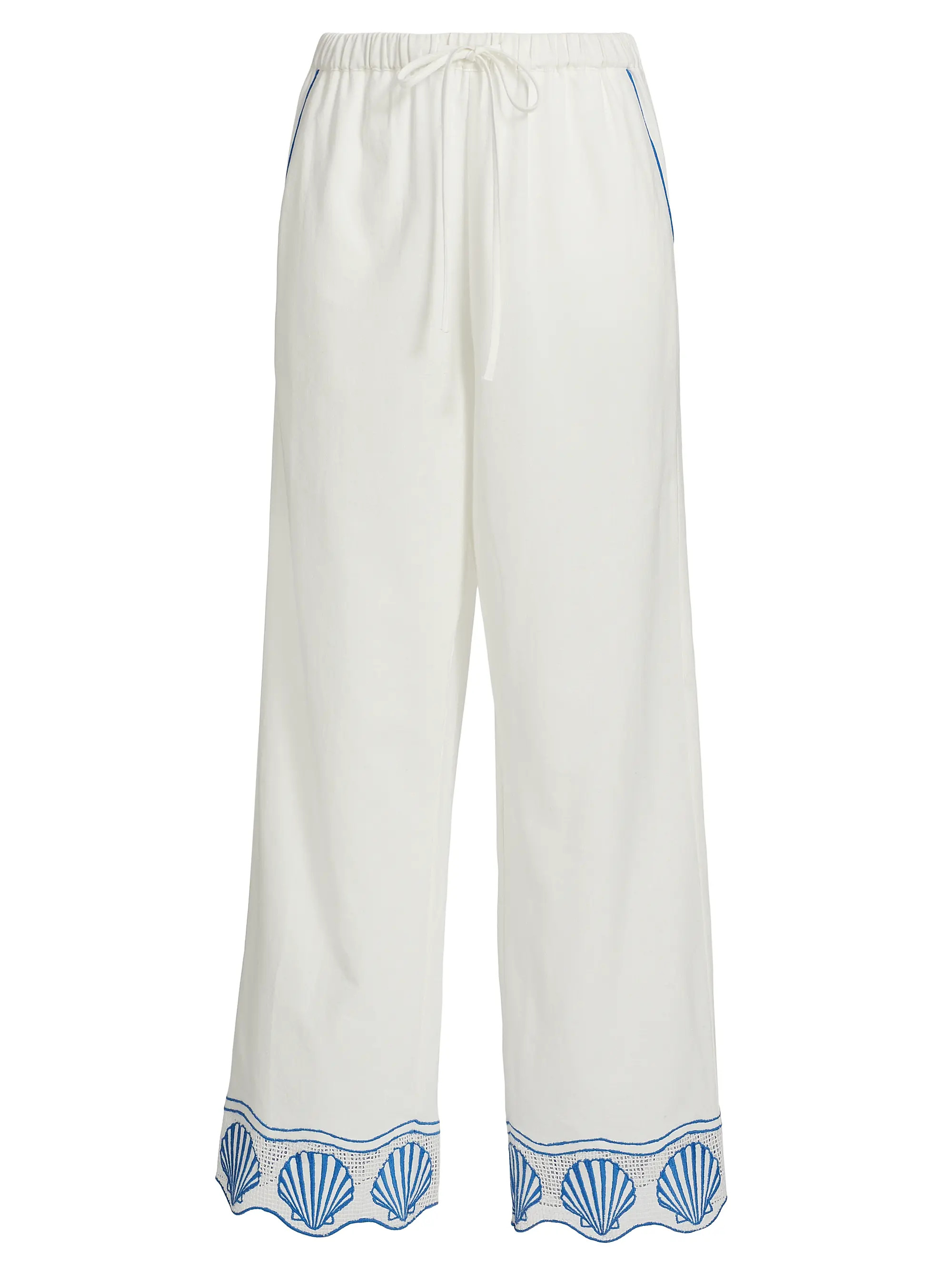 Tildi Cotton-Blend Straight-Leg Pants | Saks Fifth Avenue