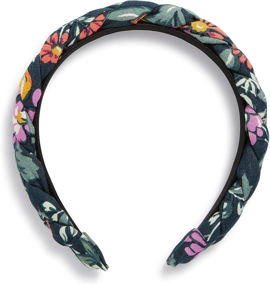 Vera Bradley Women's Braided Headband, Fresh-Cut Floral Green, One Size | Amazon (US)