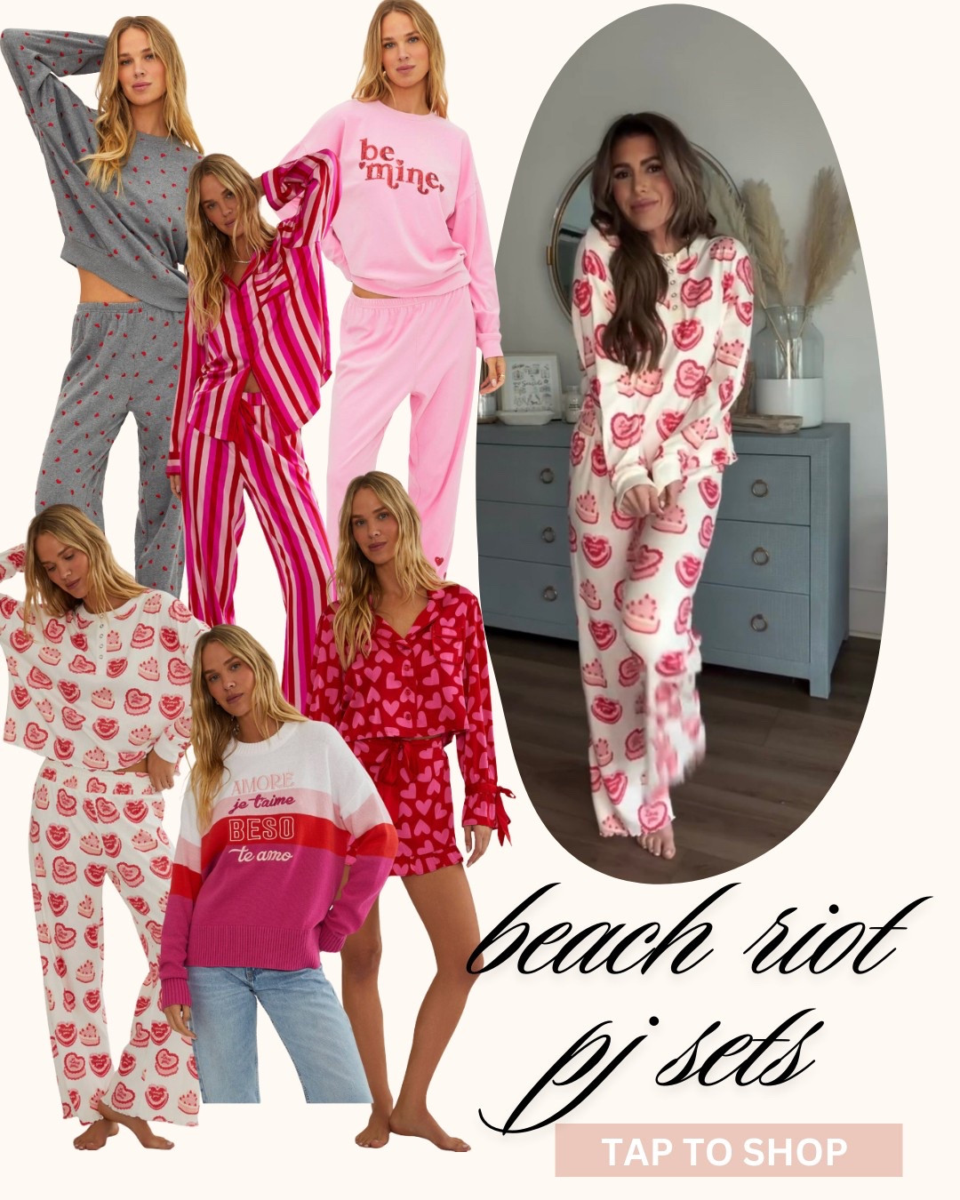 Beach riot
Valentine’s Day lounge and pj sets
