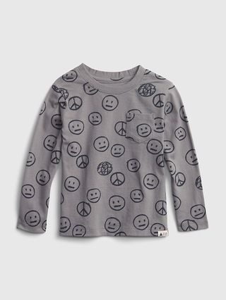 Toddler 100% Organic Cotton Mix and Match Print Pocket T-Shirt | Gap (US)