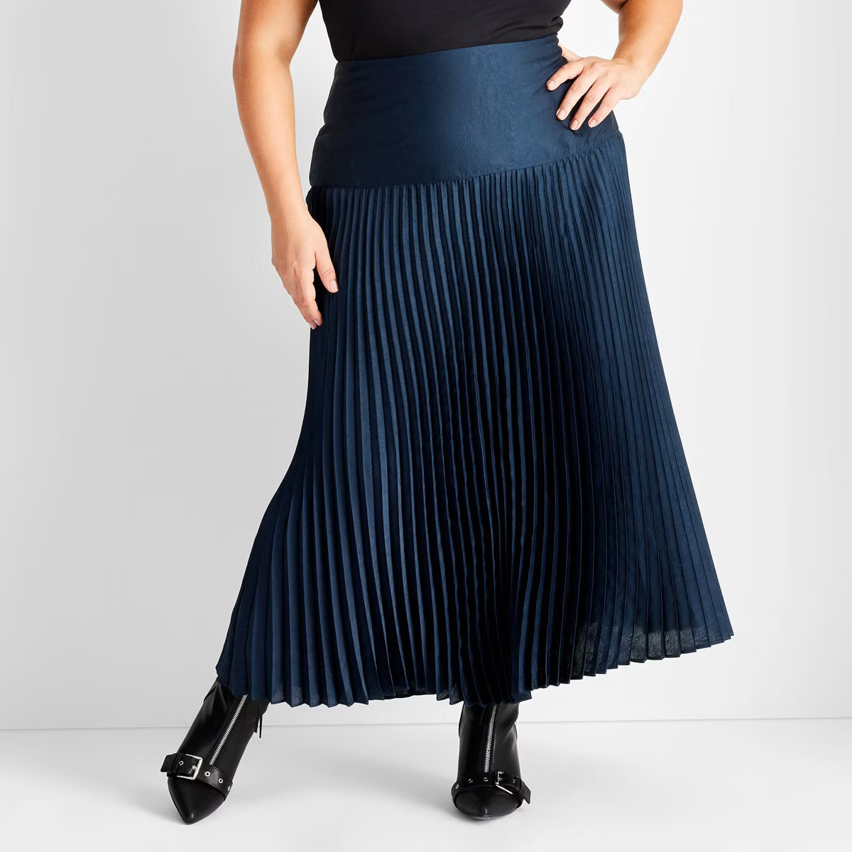Women's Drop Waist Pleated Ankle Skirt - Future Collective | Target