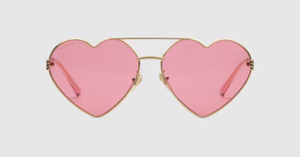 Heart-frame sunglasses | Gucci (US)