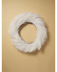 24in Artificial Pampas Grass Wreath | HomeGoods