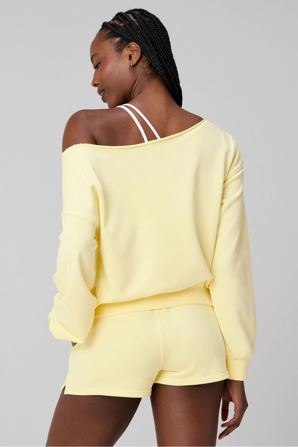 Year Round Terry Off Shoulder Sweatshirt | Fabletics