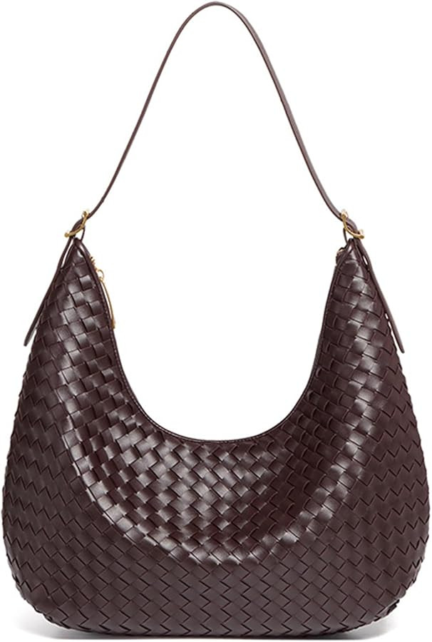 Shoulder Handbags Shoulder Bag for Women Totes Woven Vegan Leather Bag Hand Bag Working Lightweig... | Amazon (US)