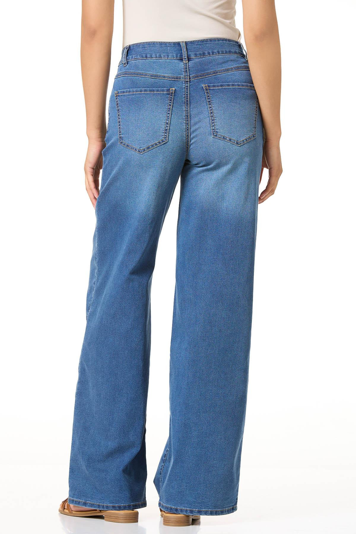 Mid Rise Wide Leg Jeans | Cato Fashions
