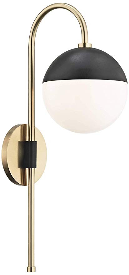 Mitzi Renee 20" High Aged Brass Globe Wall Sconce | Amazon (US)
