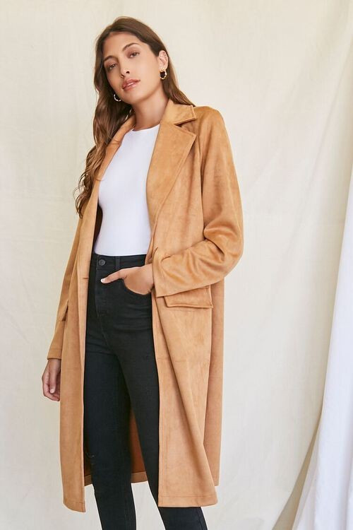 Faux Suede Longline Jacket | Forever 21 | Forever 21 (US)